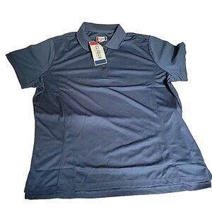 Women's 2XL Dark Navy Blue Polo Shirt Golf XXL 2X Clique Collar